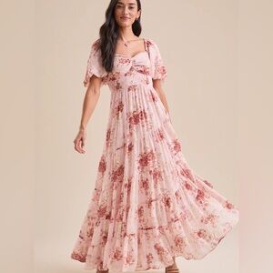Altar’d State Alayna Pink Maxi Dress
